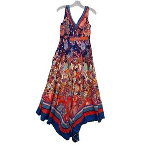 Maeve Anthropologie Women's Floral Print V Neck Sleeveless Jumpsuit Culotttes 2P